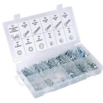 JUEGO DE TORNILLOS Y TUERCAS METRICAS EN CAJA 360 PZS TACTIX