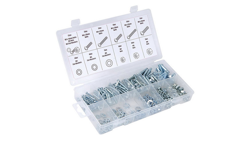 Juego JUEGO DE TORNILLOS Y TUERCAS METRICAS EN CAJA 360 PZS TACTIX - Imagen 1