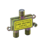 Splitter coaxial dorado 1x2