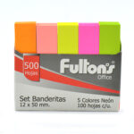 Banderitas Adhesivas Post 5 Colores Fultons