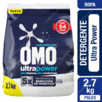 Detergente Polvo Omo Matic Ultra Power 2.7 Kg