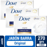 Jabón Barra Dove Original 90 g x 3 Unid