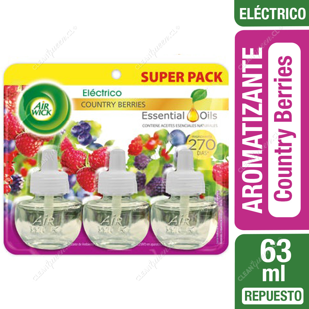 repuesto-aromatizante-ambiental-electrico-air-wick-country-berries-super-pack Repuesto Aromatizante Ambiental Eléctrico Air Wick Country Berries Super Pack - Imagen 1