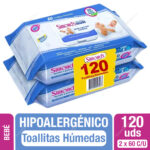 Toallitas Húmedas Simond’s Gloss Hipoalergénicas 2 x 60 Unid