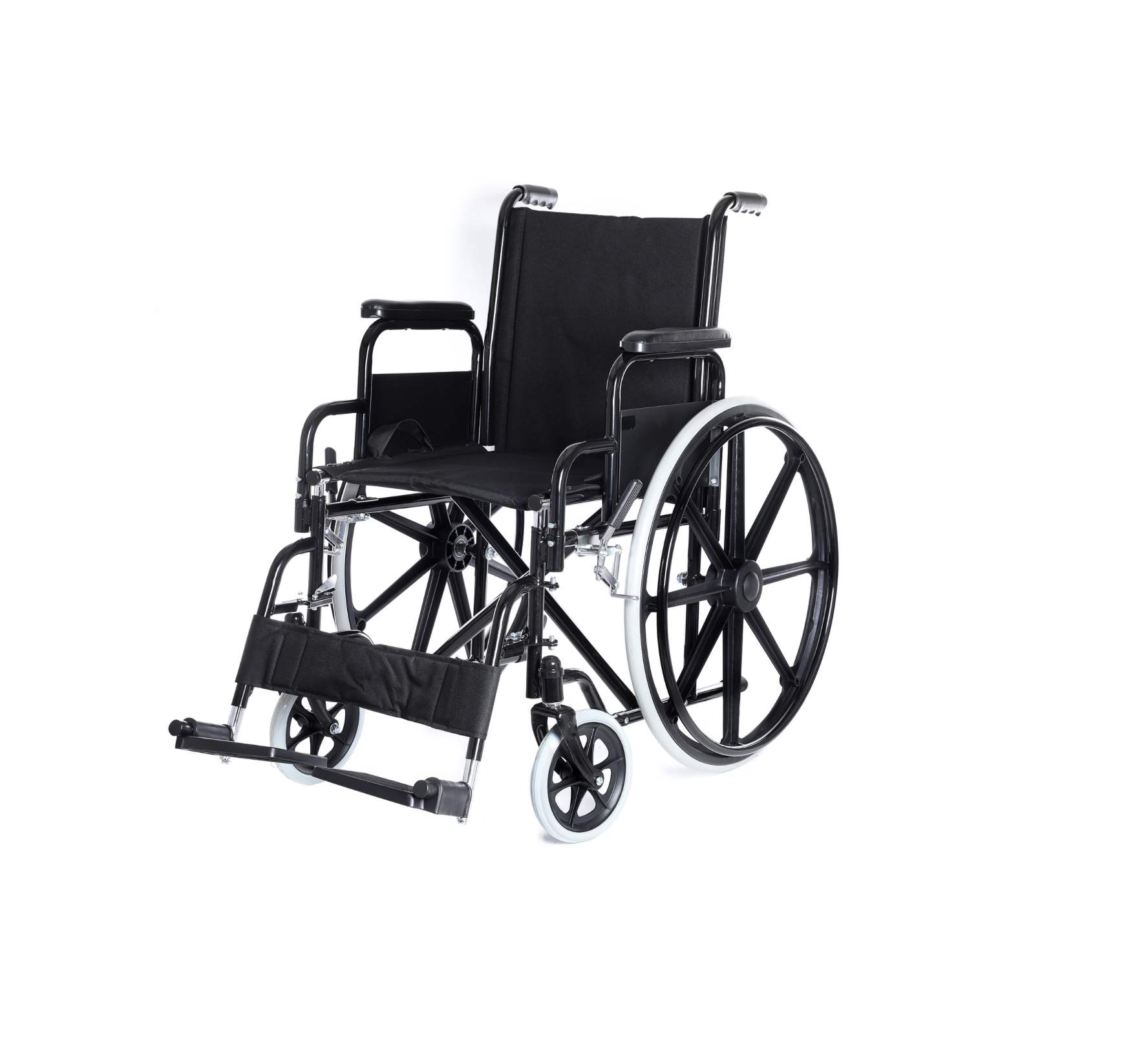 SILLA-DE-RUEDAS-MEDITECH-A2_CON-APOYA-PIES-Y-APOYA-BRAZOS Silla de Ruedas Con apoya pies y Apoya Brazos Desmontable Meditech D3 - Imagen 1