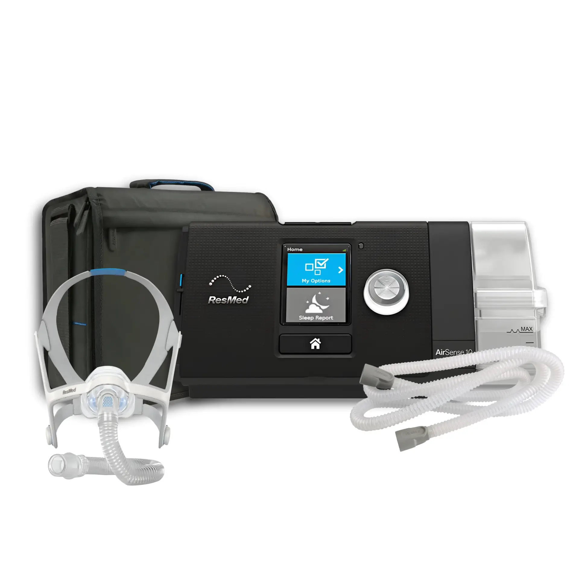 Auto CPAP AirSense 10 Resmed con Tubo Estandar y Mascarilla Nasal Airfit N20