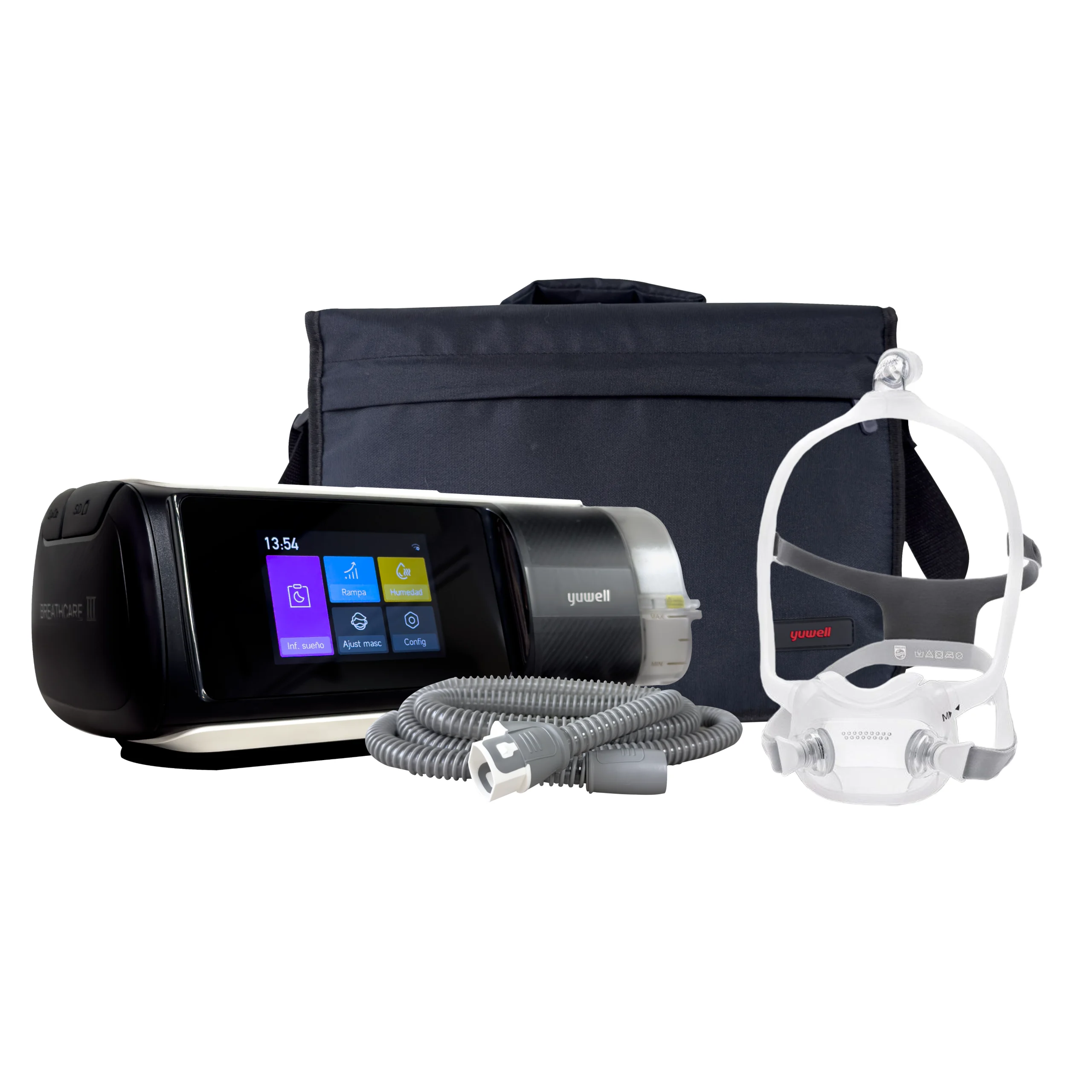 Auto CPAP YH-680 4G + Tubo Calefaccionado y Mascarilla Buconasal Dreamwear Full Face